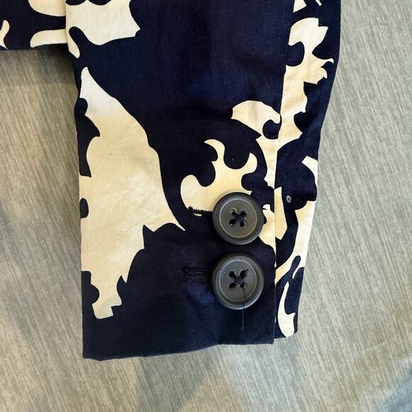 Old Navy Womens Crop Navy Blazer Jacket Size S Preppy Nautical Old Money Yacht - Picture 9 of 9